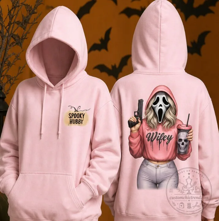 Ghostface Hubby Halloween Hoodie