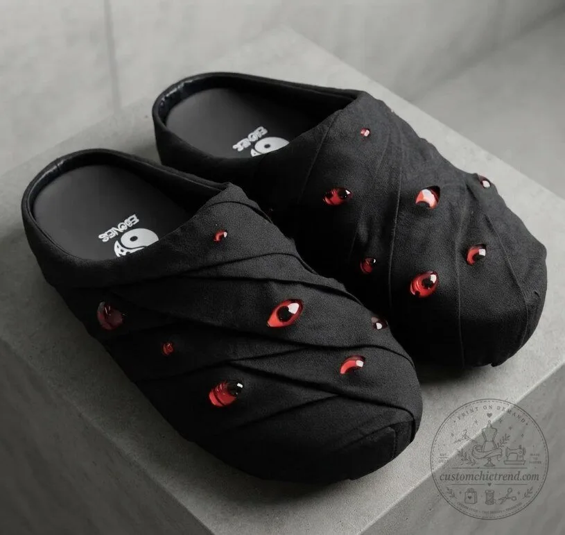 Esenes Worldwide Black Danzo Eyeball Mules