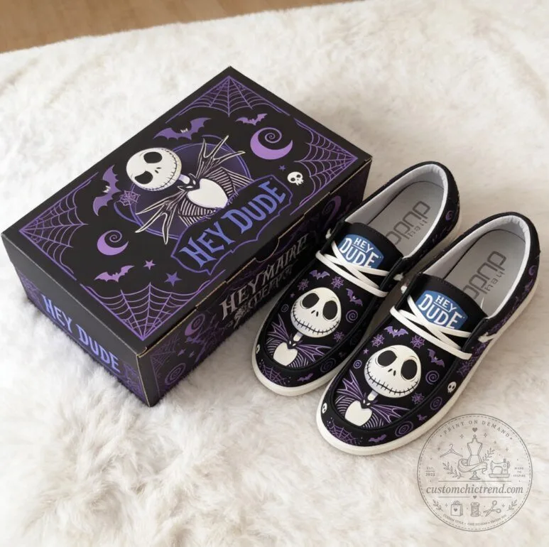 Hey Dude Shoe Jack Skellington