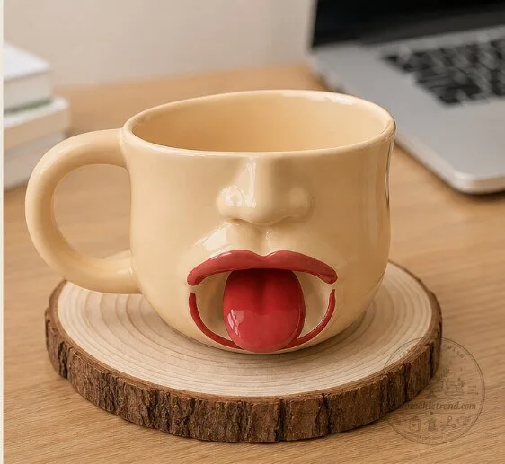 Restless Tongue Mug | 3D tongue flicking/protrusion