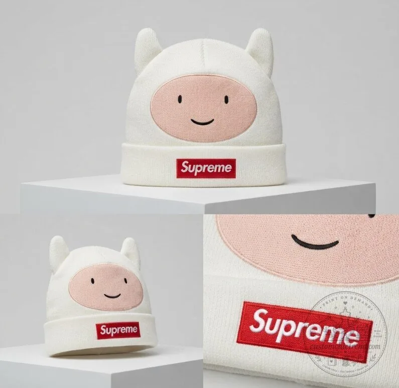 Supreme Adventure Time Finn the Human Cat Ear Beanie