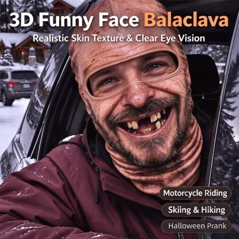 3D Funny Face Balaclava
