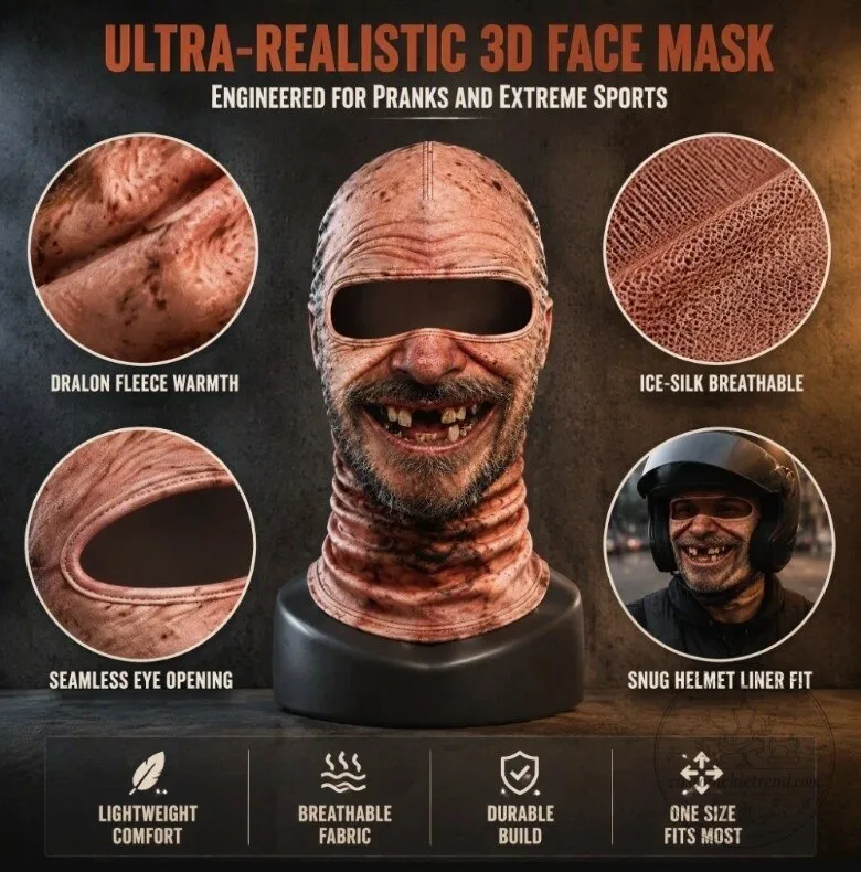 3D Funny Face Balaclava 10 3D Funny Face Balaclava