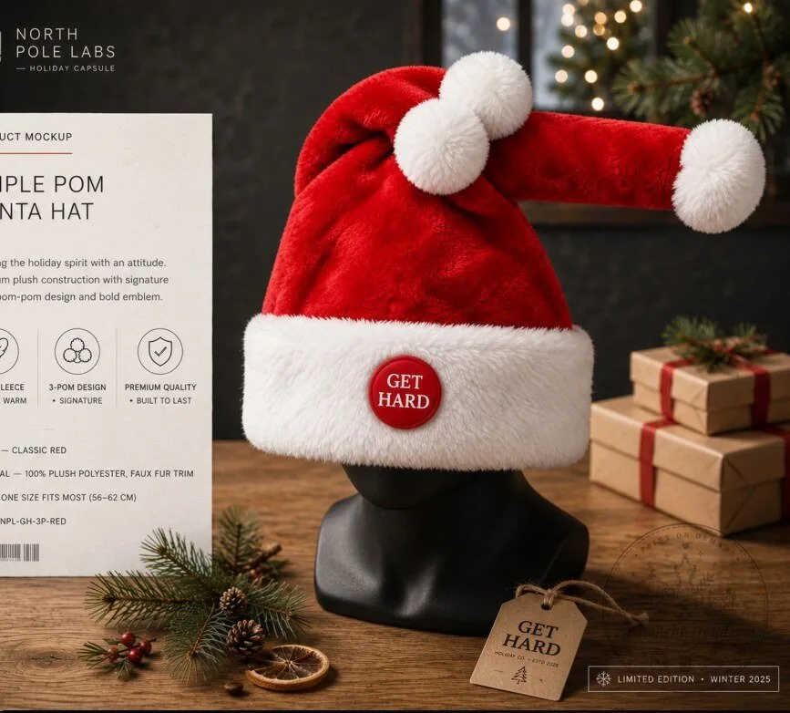 Funny Animated Naughty Santa Hat Get Head