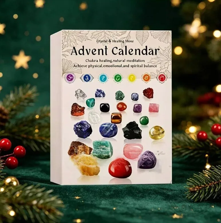 Crystal Healing Stone Advent Calender Gift ChristMar