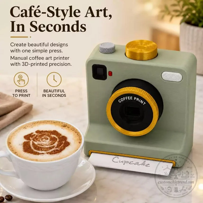 3D Printed Latte Art Camera / One-Click Coffee Art Machine 16 3D Printed Latte Art Camera / One-Click Coffee Art Machine