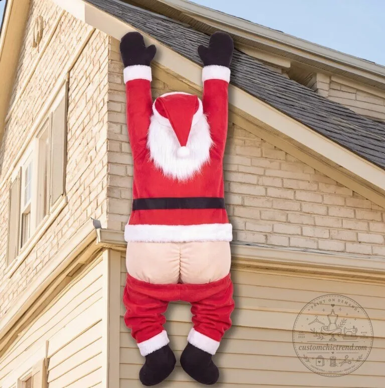Naughty Santa Hanging Decoration