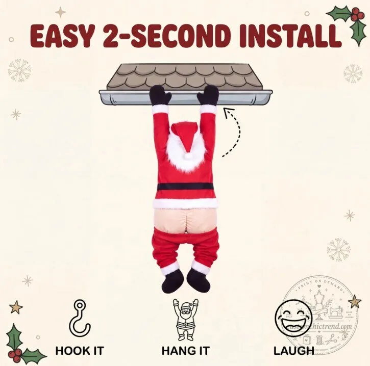 Naughty Santa Hanging Decoration 10 Naughty Santa Hanging Decoration