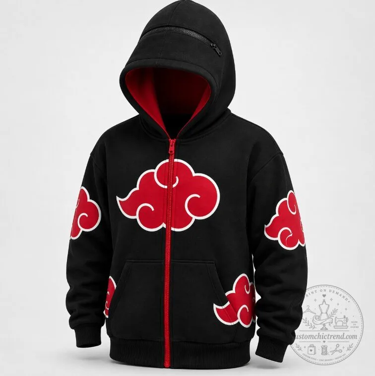 Naruto Shippuden Itachi Akatsuk Zip Hoodie