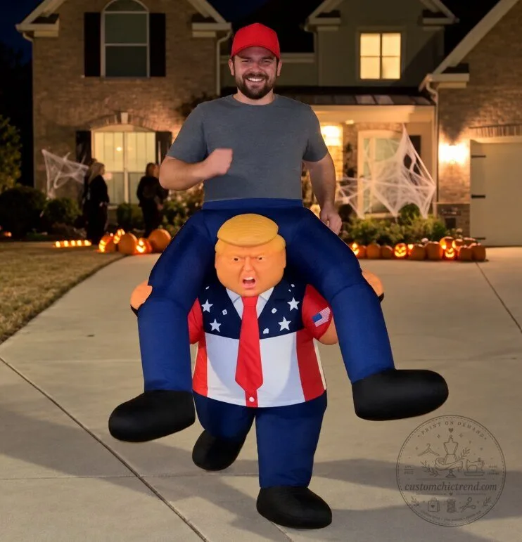 Funny Donald Trump Presidential Piggyback Costume